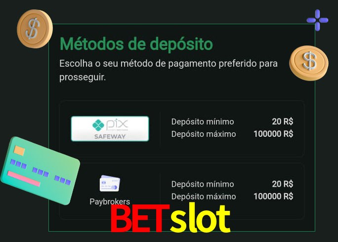 O cassino betslot oferece uma grande variedade de métodos de pagamento